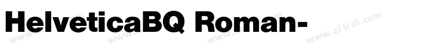 HelveticaBQ Roman字体转换